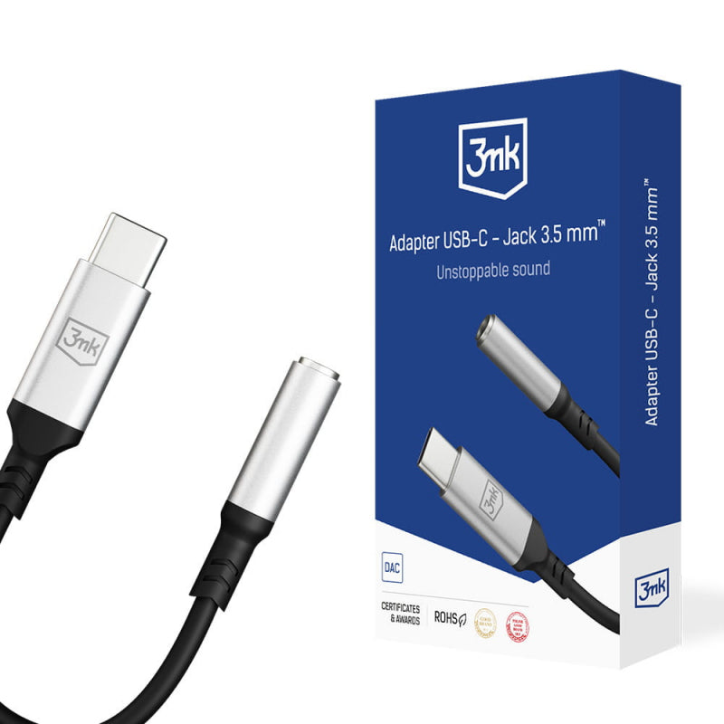 Adaptor Audio USB-C - 3.5mm 3MK