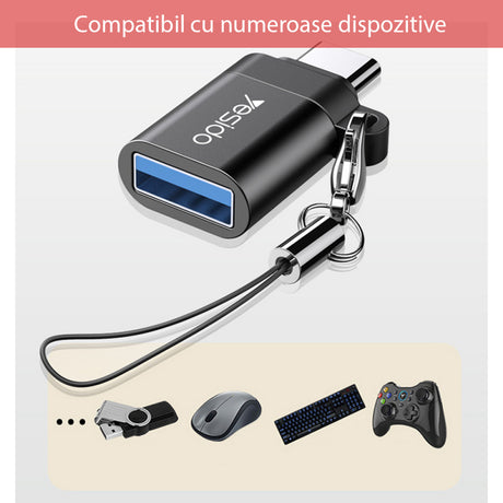 Adaptor OTG USB-C - USB-A Yesido GS06