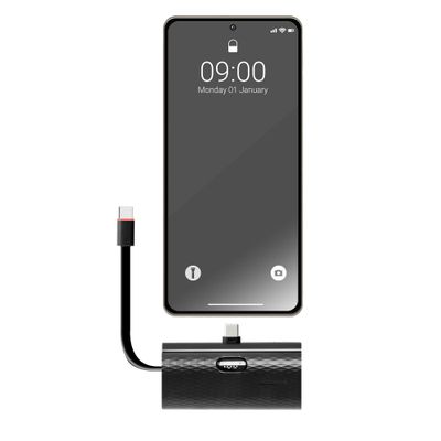FORCELL F-ENERGY Power Plug F5K3 powerbank 5 000mAh pentru Type C PD 20W negru