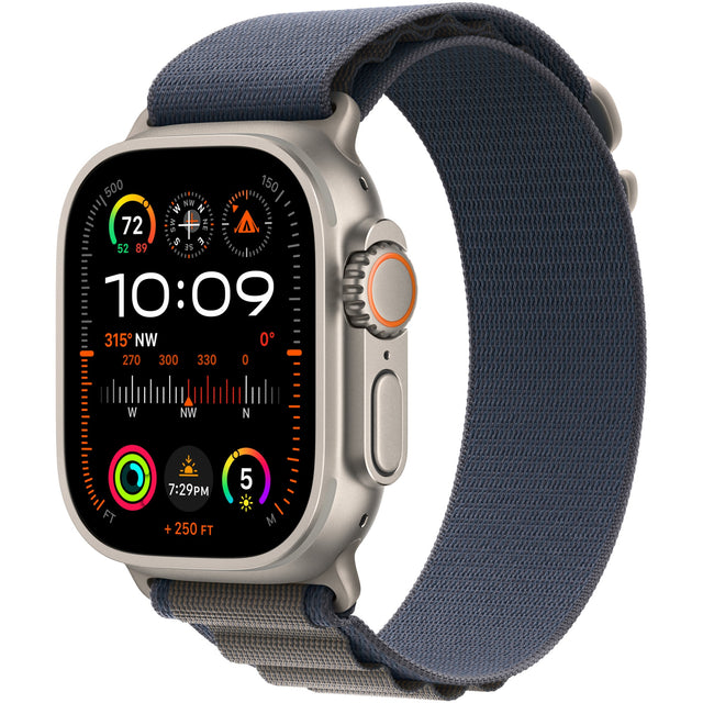 Apple Watch Ultra 2, GPS, Cellular, Carcasa Titanium 49mm, Blue Alpine Loop - Medium - NotebookGsm