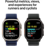 Apple Watch Ultra 2, GPS, Cellular, Carcasa Natural Titanium 49mm, Blue Trail Loop - M/L