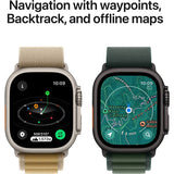 Apple Watch Ultra 2, GPS, Cellular, Carcasa Natural Titanium 49mm, Blue Trail Loop - M/L