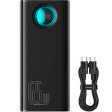 Baterie Externa Baseus Amblight Digital Display, 26800mAh, 65W, QC + PD, 1 x USB-C - 4 x USB-A, Neagra P10022402113-00