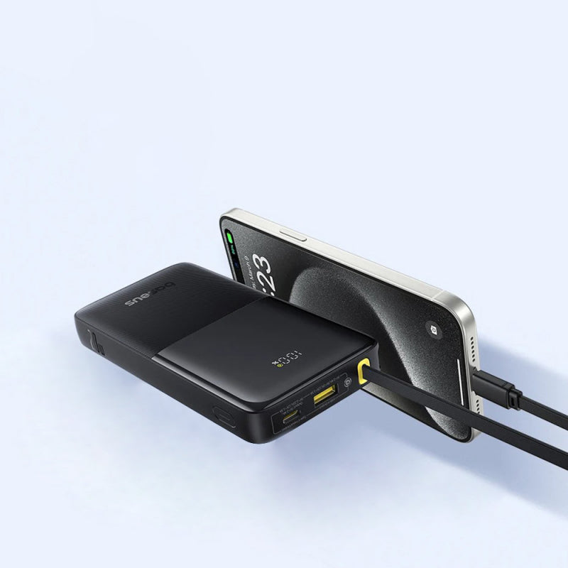 Baterie Externa Baseus Bipow 2, 10000mAh, 20W, 1 x USB-A - 2 x USB-C, Neagra P10077101113-00