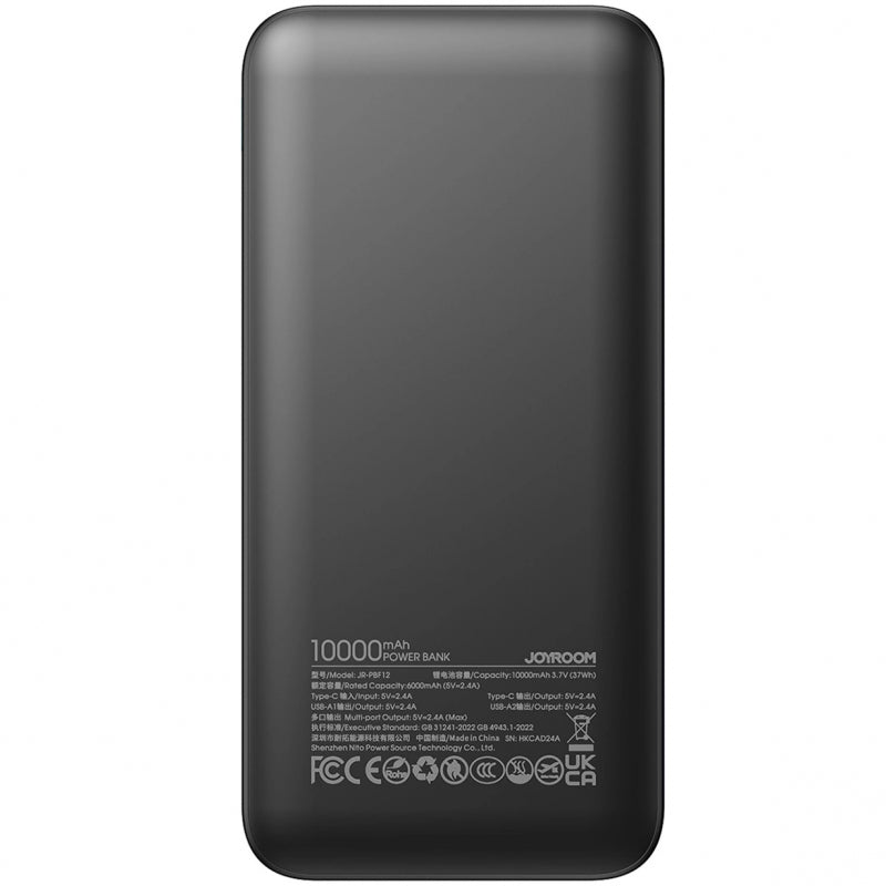 Baterie Externa Joyroom JR-PBF12, 10000mAh, 12W, 1 x USB-C - 2 x USB-A