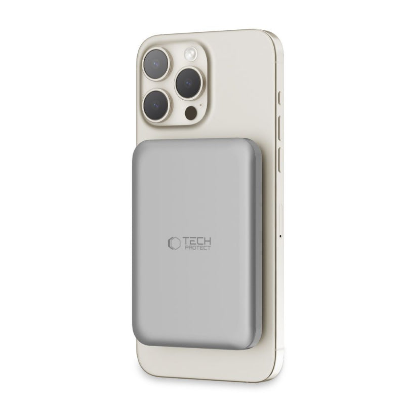Baterie Externa Tech-Protect PB10 LifeMag, 5000mAh, 15W, PD + FQI, 1 x QI - 1 x USB-C