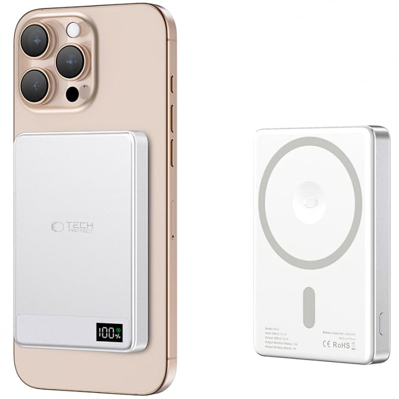 Baterie Externa Tech-Protect PB33 LifeMag, 5000mAh, 15W, FQI, 1 x QI - 1 x USB-C