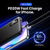 Baterie Externa UGREEN PB311, 10000mAh, 22.5W, QC + PD, 1 x USB-C - 2 x USB-A