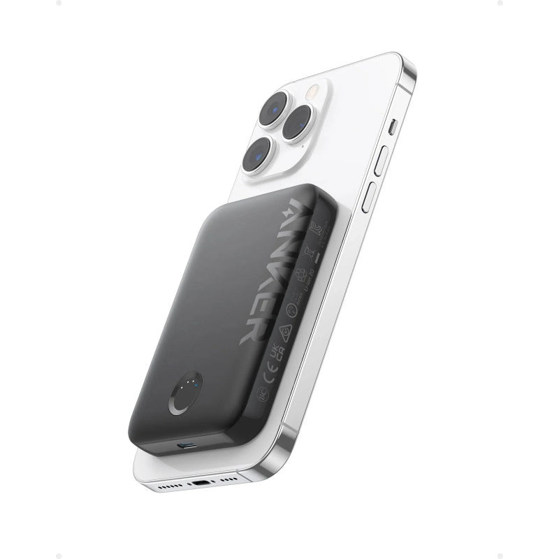 Baterie Externa Wireless Anker 321 MagGo, 5000mAh, 7.5W, 1 x QI, Neagra A1616G11