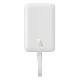 Baterie Externa Wireless Baseus Magnetic Mini, 10000mAh, 30W, PD + FQI, 1 x QI - 2 x USB-C, Alba P1002210B223-00
