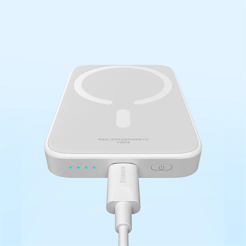 Baterie Externa Wireless Baseus Magnetic Mini, 6000mAh, 20W, PD + FQI, 1 x USB-C