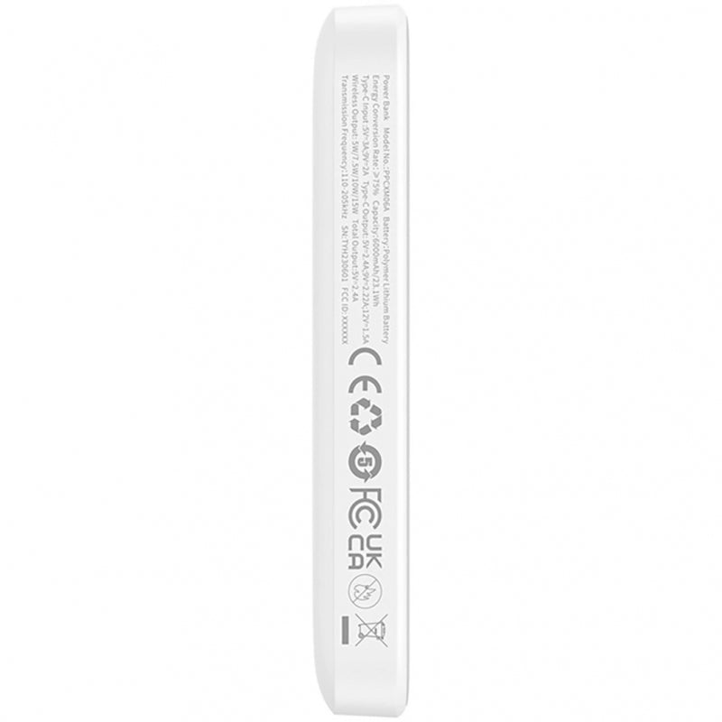 Baterie Externa Wireless Baseus Magnetic Mini, 6000mAh, 20W, PD + FQI, 1 x USB-C
