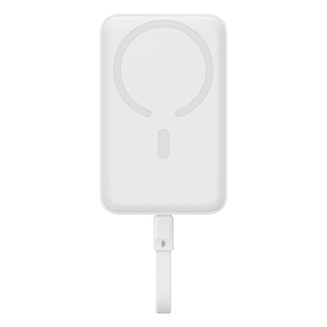 Baterie Externa Wireless Baseus Magnetic Mini, 10000mAh, 30W, PD + FQI, 1 x QI - 2 x USB-C, Alba P1002210B223-00