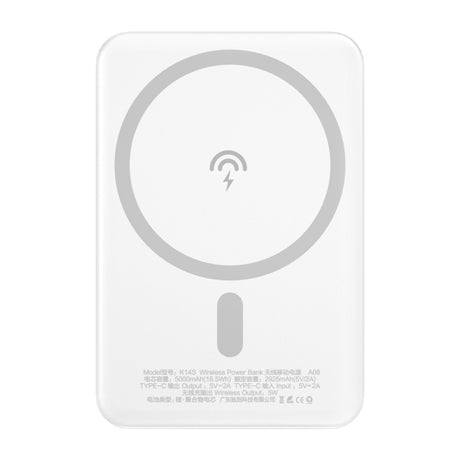 Baterie Externa Wireless Dudao K14S, 5000mAh, 10W, PD + QI, 1 x QI - 1 x USB-C