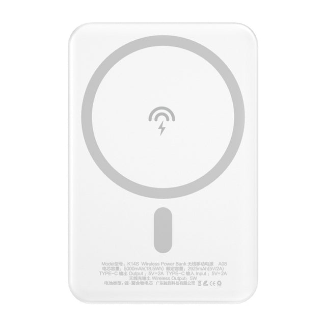 Baterie Externa Wireless Dudao K14S, 5000mAh, 10W, PD + QI, 1 x QI - 1 x USB-C