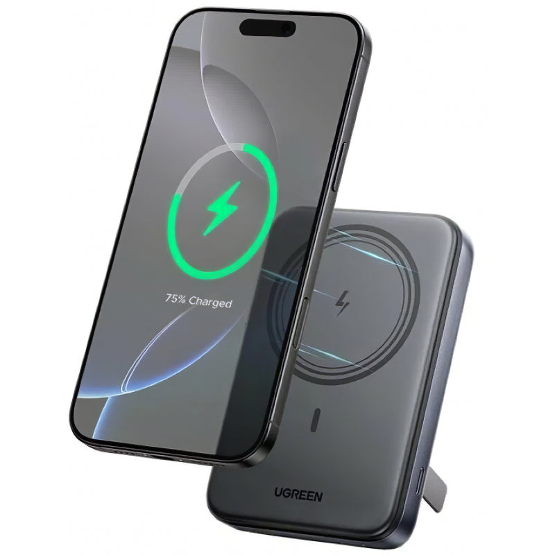 Baterie Externa Wireless UGREEN PB562, 10000mAh, 20W, PD + FQI, 1 x QI - 1 x USB-C