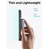 Baterie Externa Wireless UGREEN PB562, 10000mAh, 20W, PD + FQI, 1 x QI - 1 x USB-C