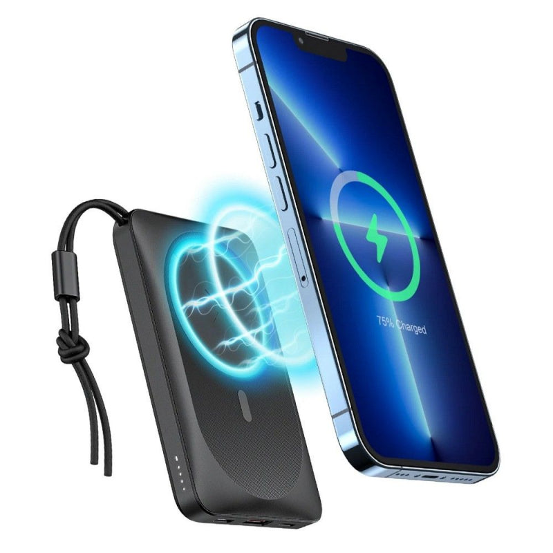 Baterie Externa Wireless Veger VP1151 / W1151, 10000mAh, 22.5W, QC + PD + FQI, 1 x QI - 1 x USB-A - 1 x USB-C