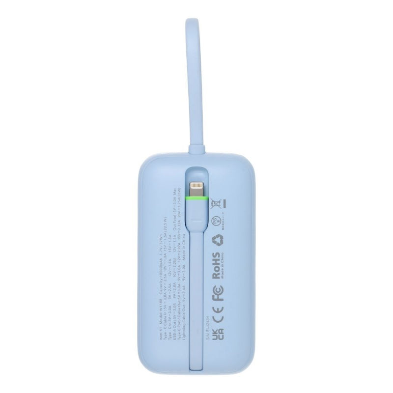 Baterie Externa Wireless Veger, 10000mAh, 35W, QC + PD, 1 x Lightning - 1 x USB-A - 1 x USB-C