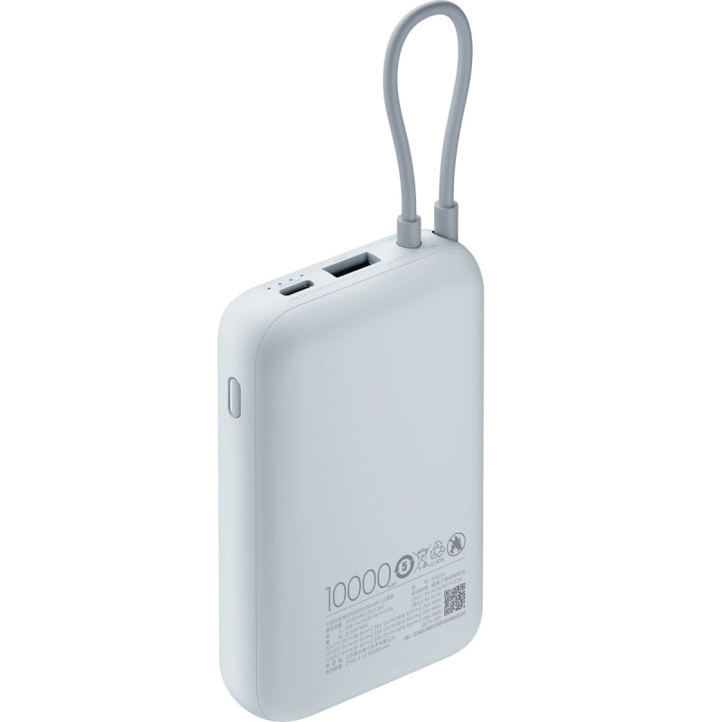 Baterie Externa Xiaomi Pocket Edition Pro, 10000mAh, 33W, QC + PD, 1 x USB-A - 1 x USB-C, Albastra BHR9073GL