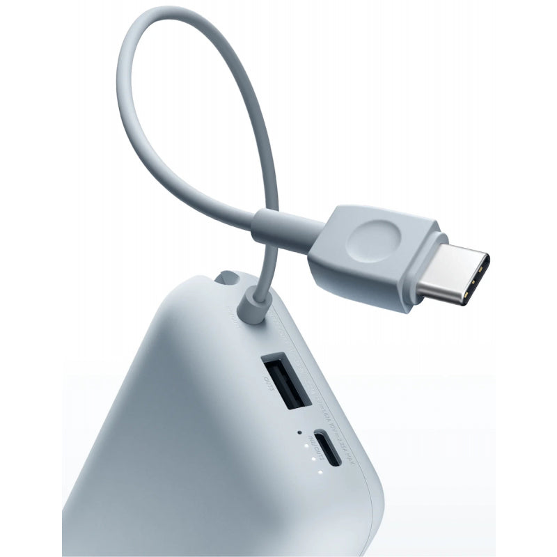 Baterie Externa Xiaomi Pocket Edition Pro, 10000mAh, 33W, QC + PD, 1 x USB-A - 1 x USB-C, Albastra BHR9073GL