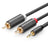 Cablu Audio 3.5mm - 2 x RCA UGREEN AV102, 2m