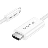 Cablu Audio si Video USB-C - HDMI Borofone DH10, 1.8m