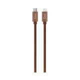 Cablu Date si Incarcare USB-C - Lightning Goui Fashion, 18W, 1m, Maro G-FASHIONC94BR