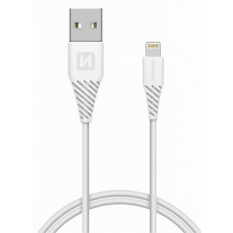 Cablu Date si Incarcare USB-A - Lightning Swissten, 18W, 1.2m, Alb 71526501