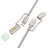 Cablu Date si Incarcare USB-C / Lightning - USB-C / Led HOCO U138, 60W, 1.2m