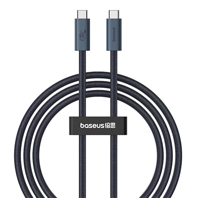 Cablu Date si Incarcare USB-C - USB-C Baseus Flash Series II, 240W, 1m, Negru P10311803111-00