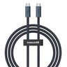 Cablu Date si Incarcare USB-C - USB-C Baseus Flash Series II, 240W, 1m, Negru P10311803111-00