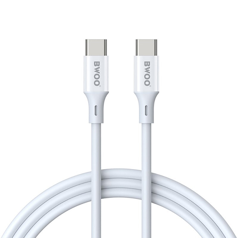 Cablu Date si Incarcare USB-C - USB-C BWOO X282, 60W, 1m