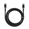 Cablu Date si Incarcare USB-C - USB-C Baseus Dura Series pentru MacBook, 100W, 2m, Auriu - Negru P10377803U01-02