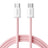 Cablu Date si Incarcare USB-C - USB-C Baseus Dynamic 4 Series, 100W, 2m, Roz P10381400411-01