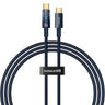Cablu Date si Incarcare USB-C - USB-C Baseus Explorer, 100W, 1m, Bleumarin P10319704321-00