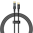 Cablu Date si Incarcare USB-C - USB-C Baseus Explorer, 100W, 1m, Negru P10319703111-00