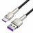 Cablu Date si Incarcare USB-A - USB-C Baseus Cafule Metal Series, 66W, 0.25m, Negru CAKF000001