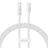 Cablu Date si Incarcare USB-C - USB-C Baseus Gem, 100W, 2m, Alb P10373000211-01
