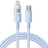 Cablu Date si Incarcare USB-C - USB-C Baseus Display 2, 100W, 1m, Albastru P10382702311-00