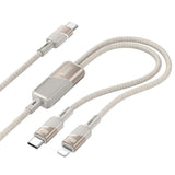 Cablu Date si Incarcare USB-C - Lightning / USB-C HOCO U139 2in1, 100W, 1.2m