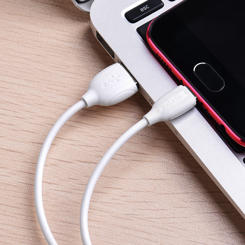 Cablu Date si Incarcare USB-A - microUSB Borofone BX19, 18W, 1m