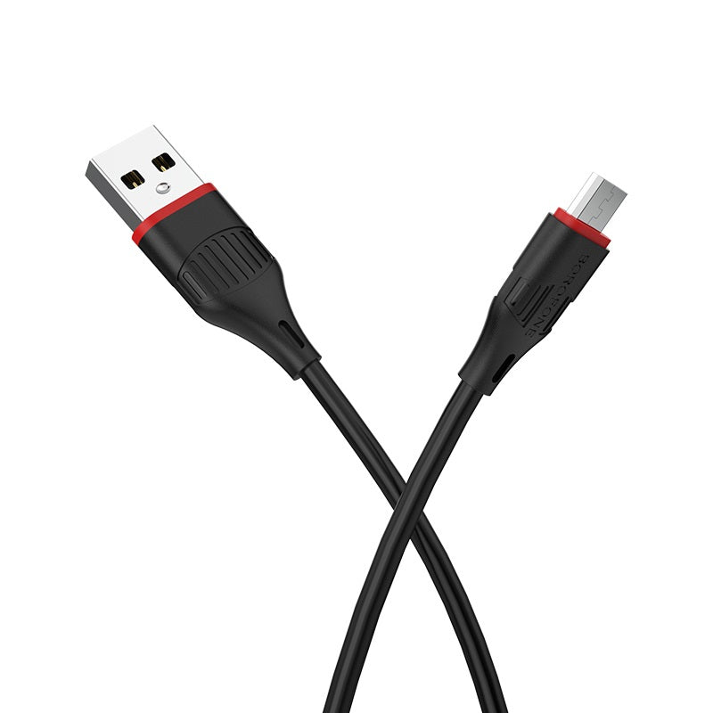 Cablu Date si Incarcare USB-A - microUSB Borofone Enjoy BX17, 18W, 1m