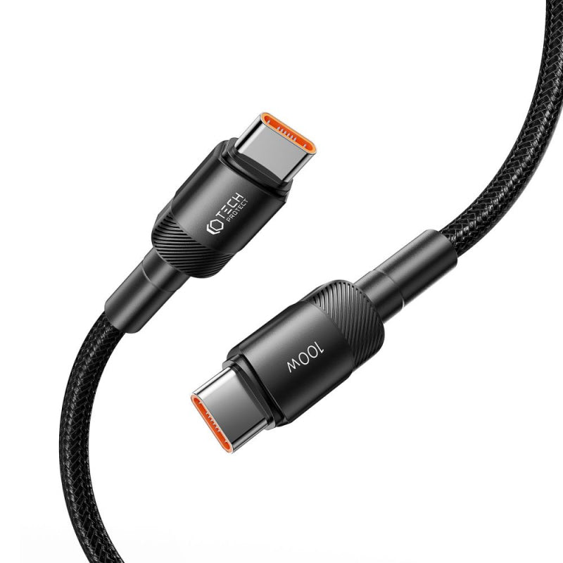 Cablu Date si Incarcare USB-C - USB-C Tech-Protect Ultraboost EVO, 100W, 2m