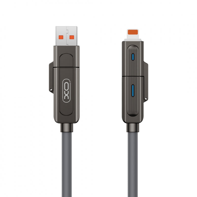 Cablu Date si Incarcare USB-C / USB-A - USB-C / Lightning XO Design NB275, 60W, 1m