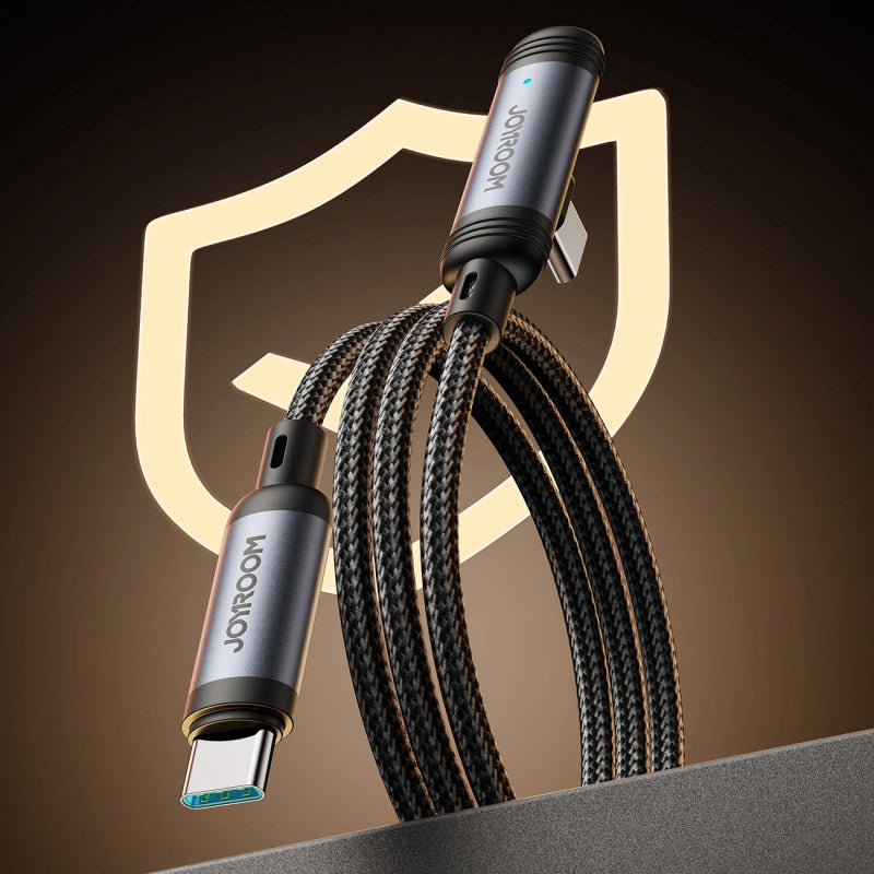 Cablu Date si Incarcare USB-C - USB-C Joyroom S-A56 EnjoyX Angled, 60W, 1.2m