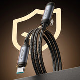 Cablu Date si Incarcare USB-C - USB-C Joyroom S-A56 EnjoyX Angled, 60W, 1.2m