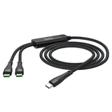 Cablu Date si Incarcare USB-C - USB-C HOCO U102 Super, 100W, 1.2m