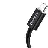 Cablu Date si Incarcare USB-A - microUSB Baseus Superior Series, 18W, 2m, Negru CAMYS-A01