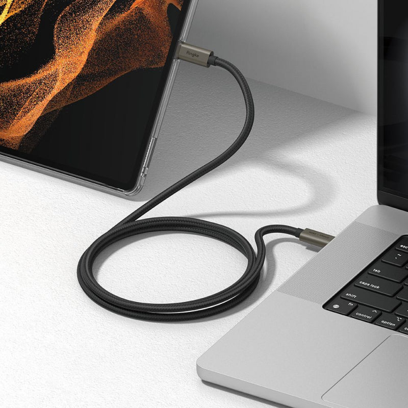 Cablu Date si Incarcare USB-C - USB-C Ringke 2X2, 240W, 1m